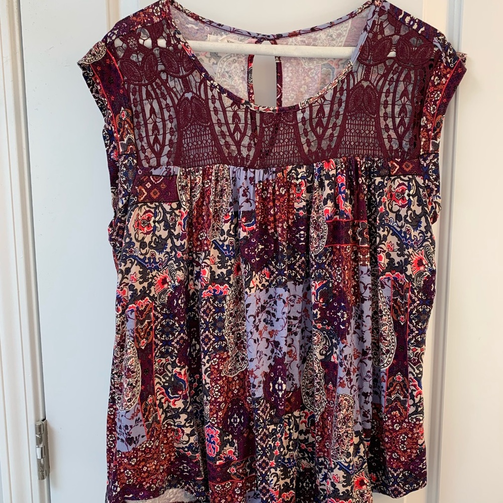 Maurices Large Sleeveless Oversized Top